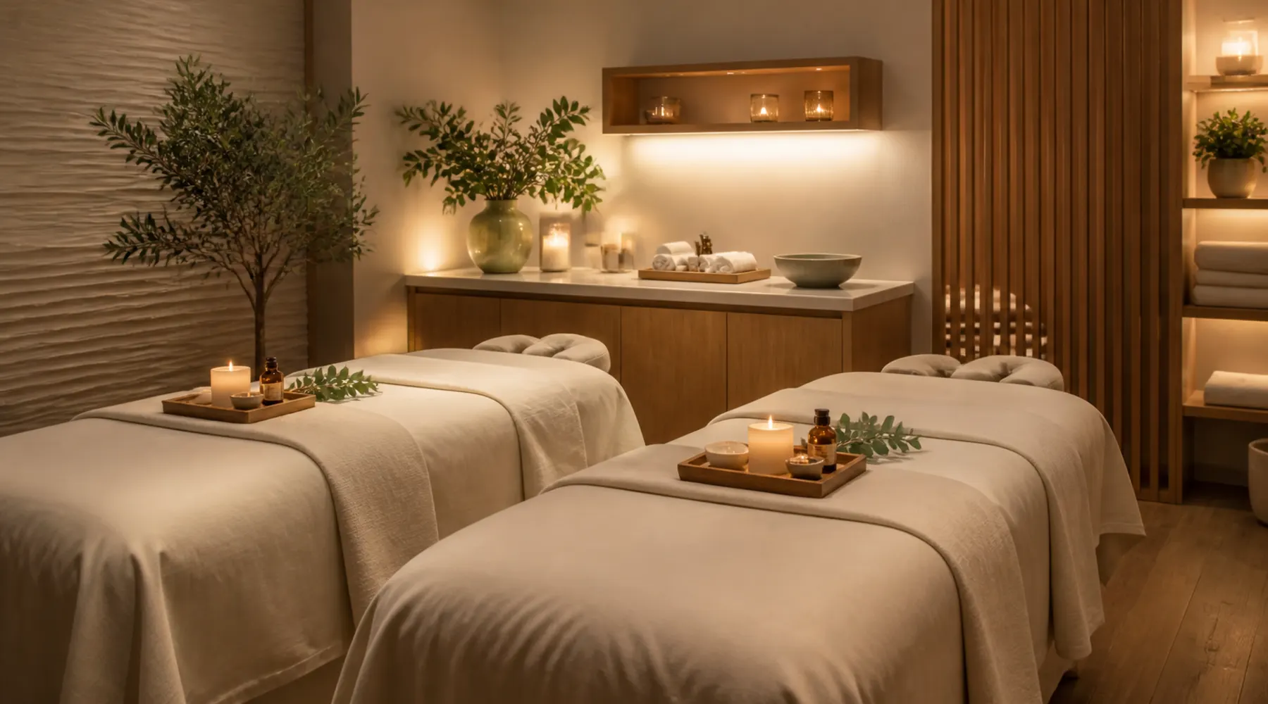Private couples massage room at Spa Chevy Chase in Chevy Chase, Maryland