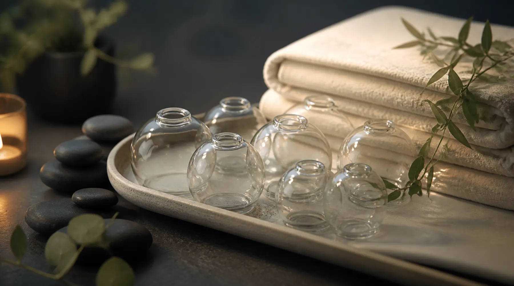 Cupping therapy wellness setting in Chevy Chase, Maryland