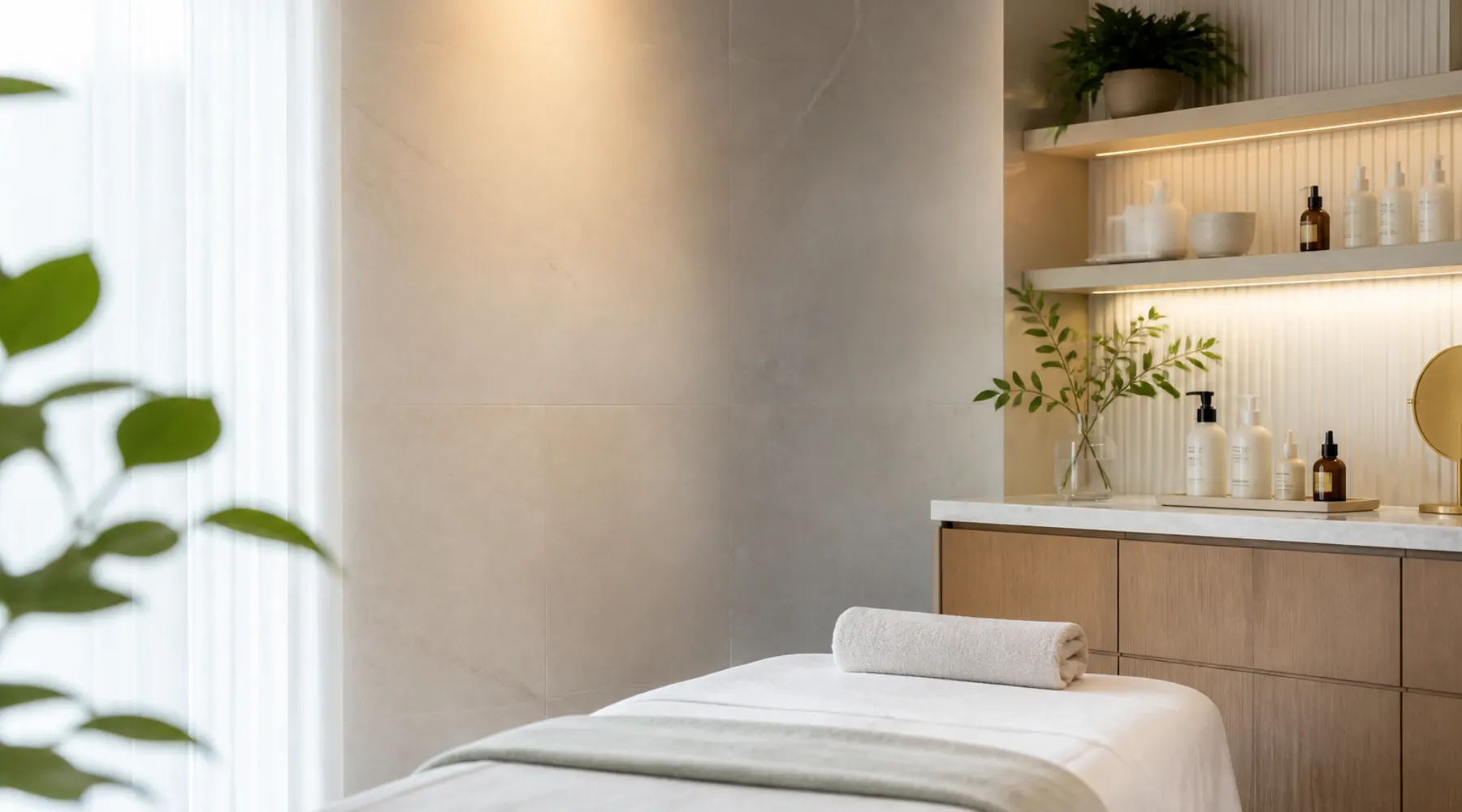 Dark spots correction facial treatment room in Chevy Chase, Maryland