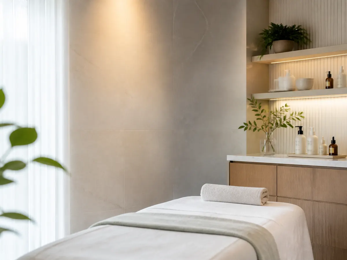 Uneven-tone skincare treatment setting at Spa Chevy Chase in Chevy Chase, MD