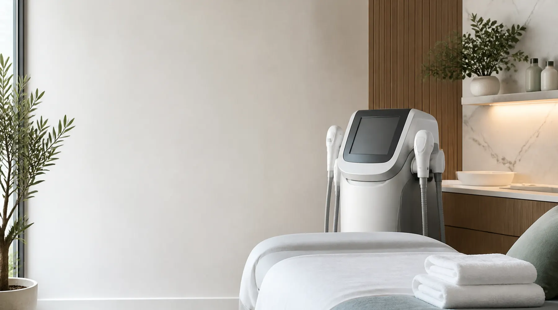 Laser hair removal consultation and treatment room in Chevy Chase, Maryland