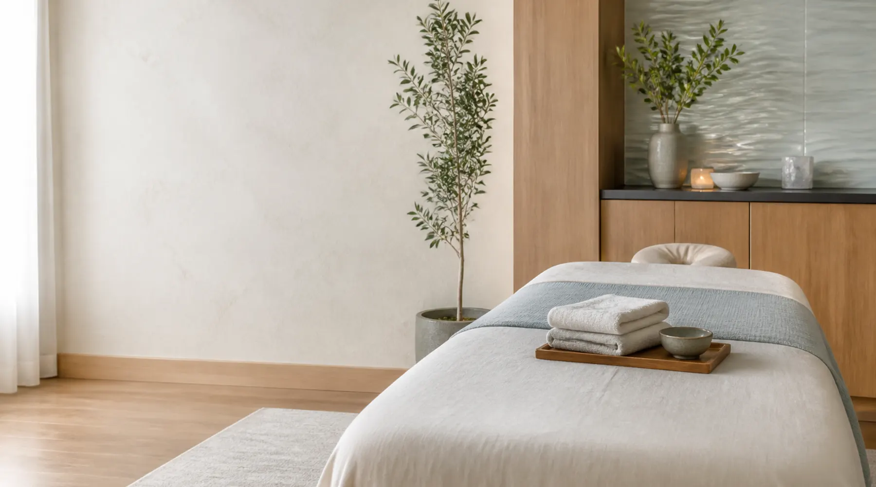 lymphdrainage massage treatment setting at Spa Chevy Chase