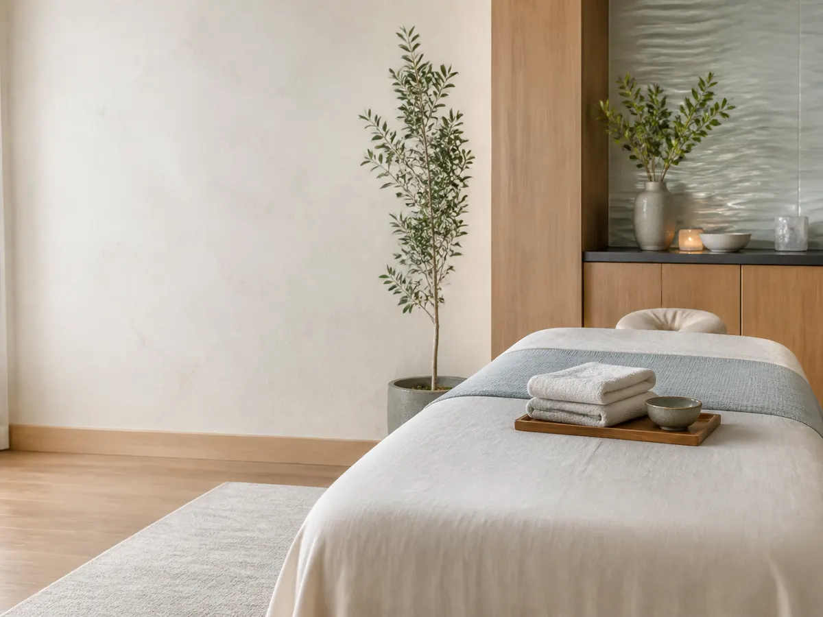 lymphdrainage massage service setting at Spa Chevy Chase