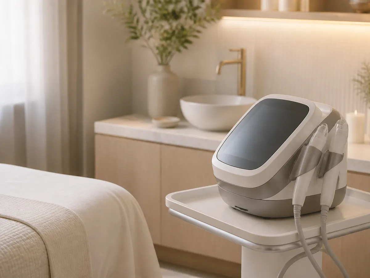 Microneedling RF consultation setting at Spa Chevy Chase in Chevy Chase, MD