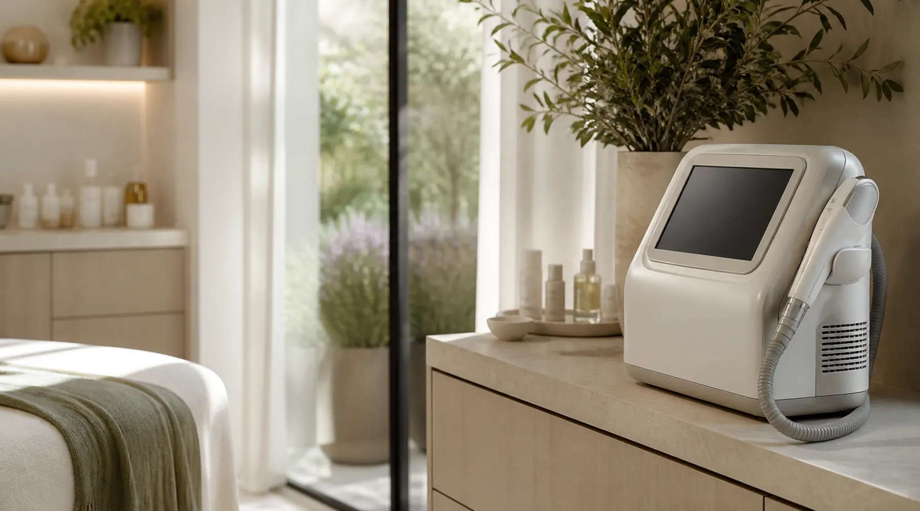 Precision pigmentation and skin rejuvenation treatment room in Chevy Chase, Maryland