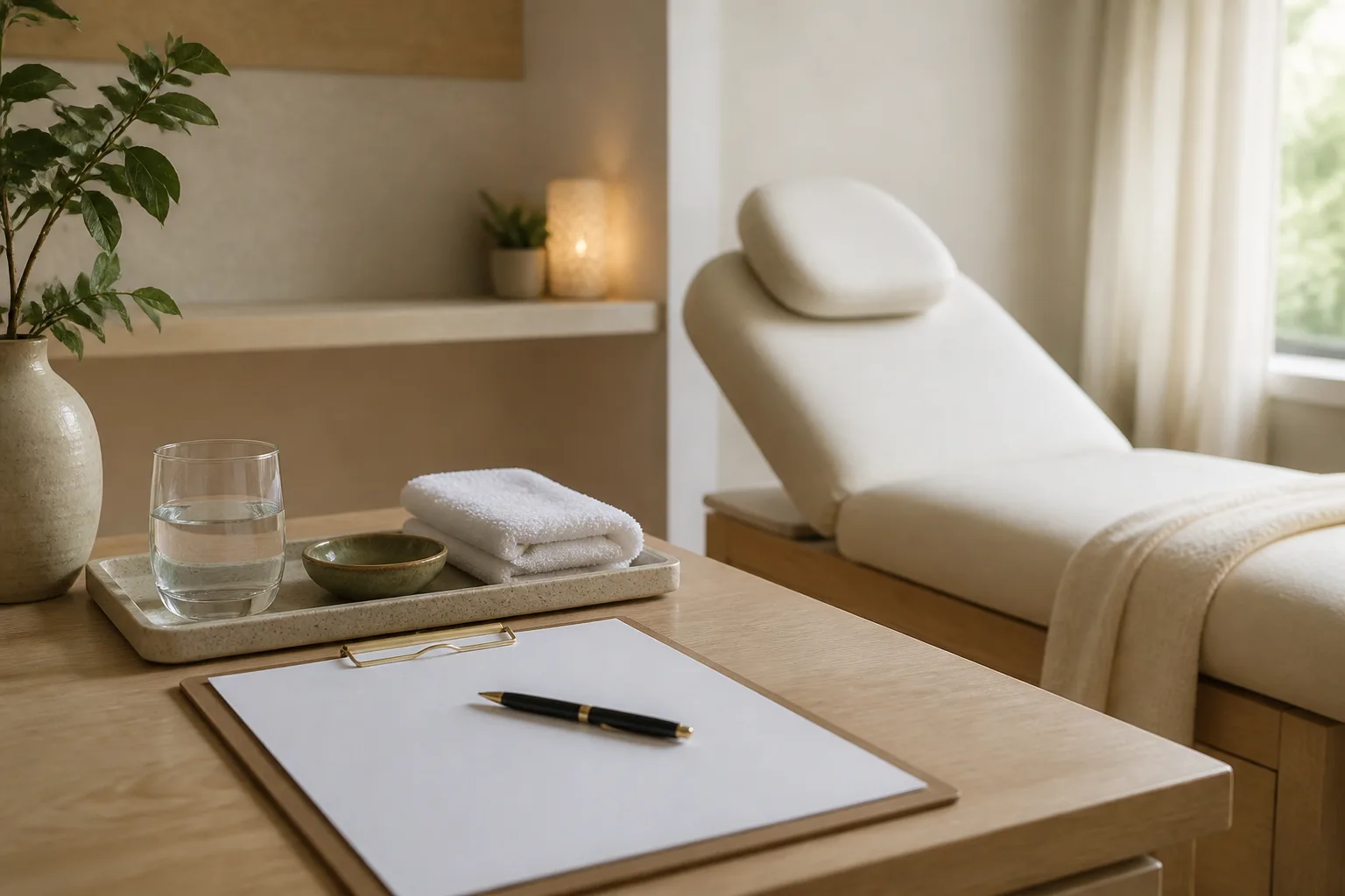 Acupuncture First visit service setting at Spa Chevy Chase