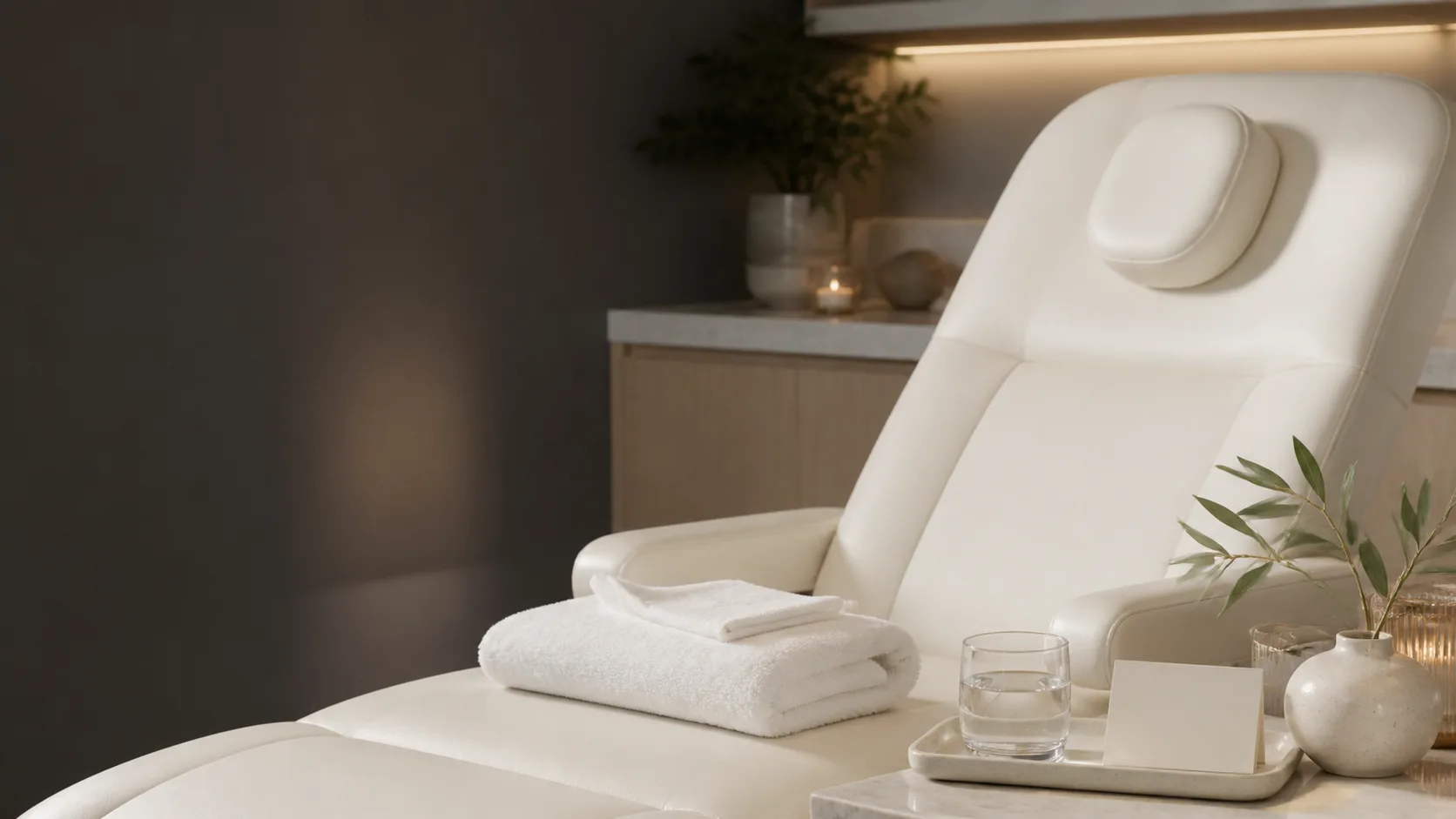 chin wax treatment setting at Spa Chevy Chase