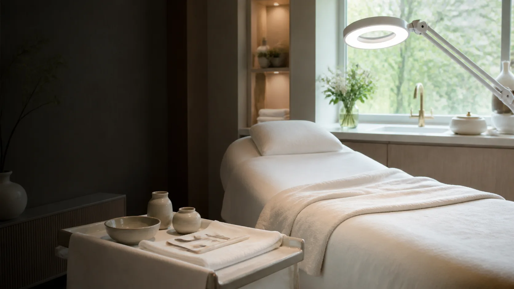dermaplanning treatment setting at Spa Chevy Chase