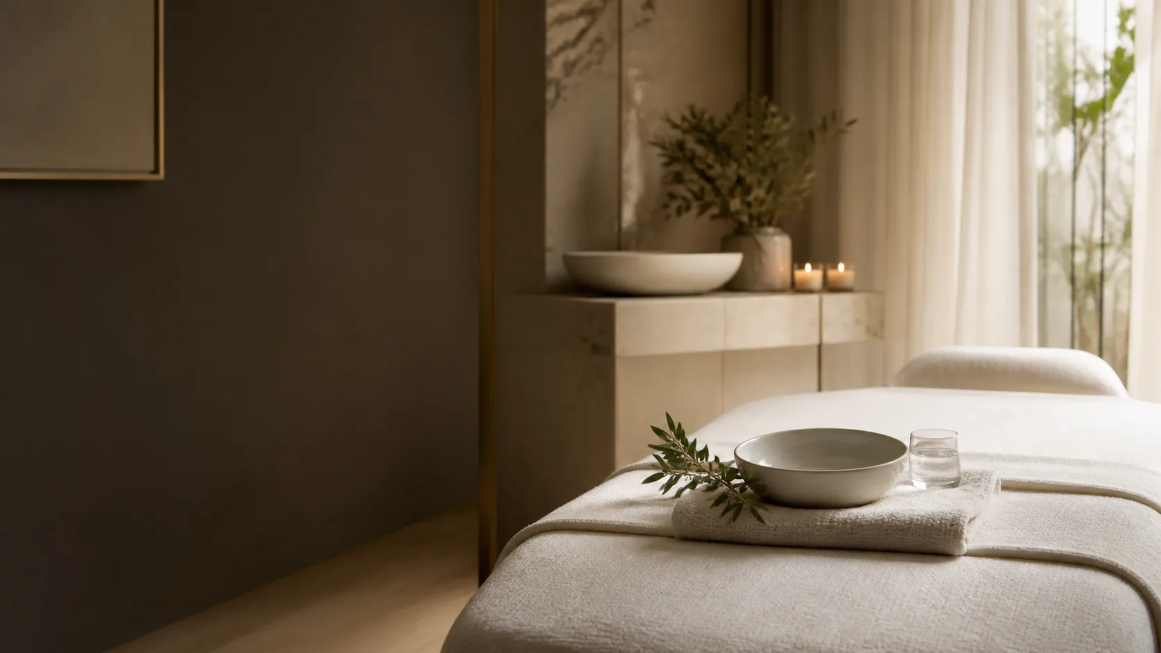 Dr. Babor ‘s Body treatment treatment setting at Spa Chevy Chase