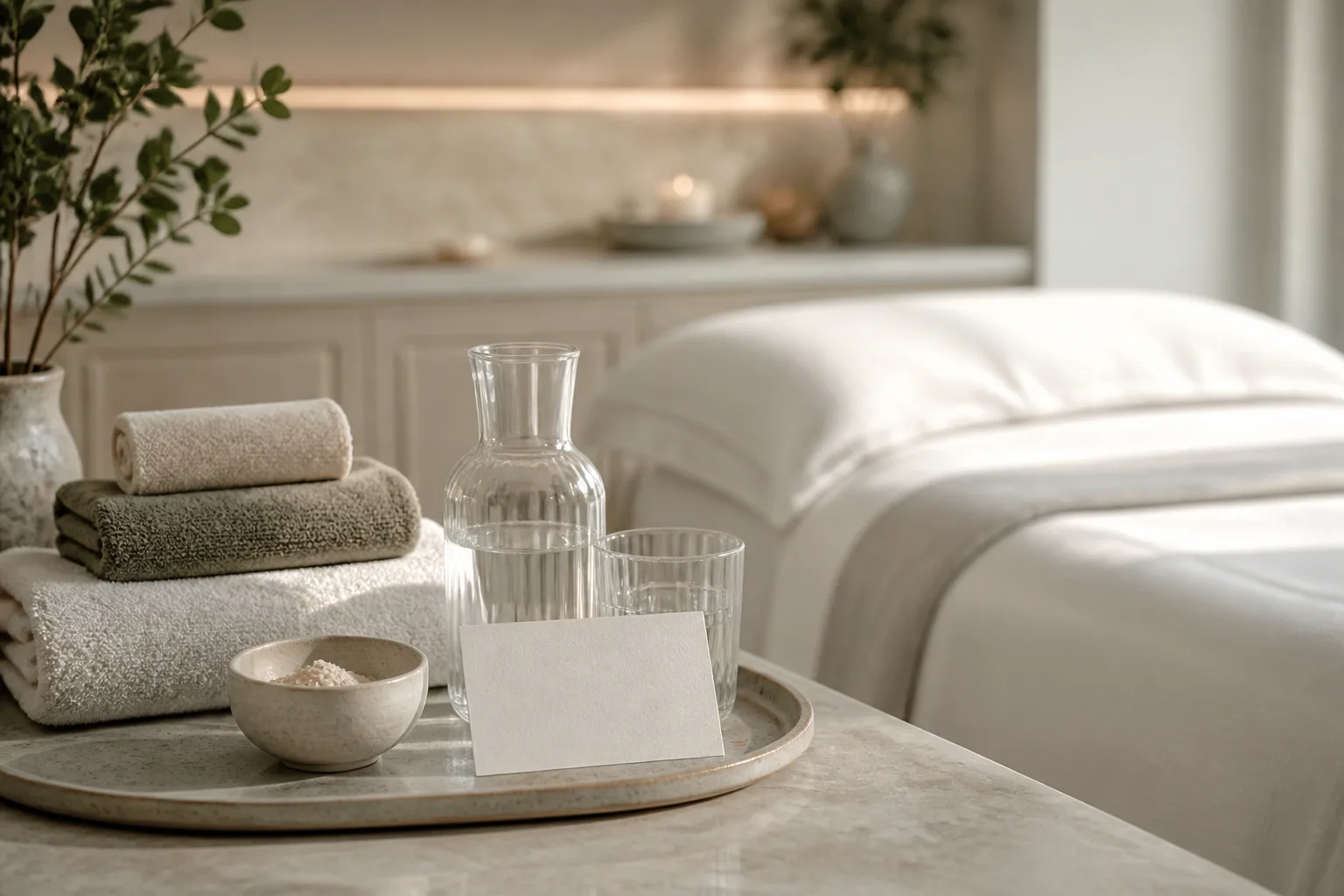 Dr. Babor ‘s Body treatment service setting at Spa Chevy Chase