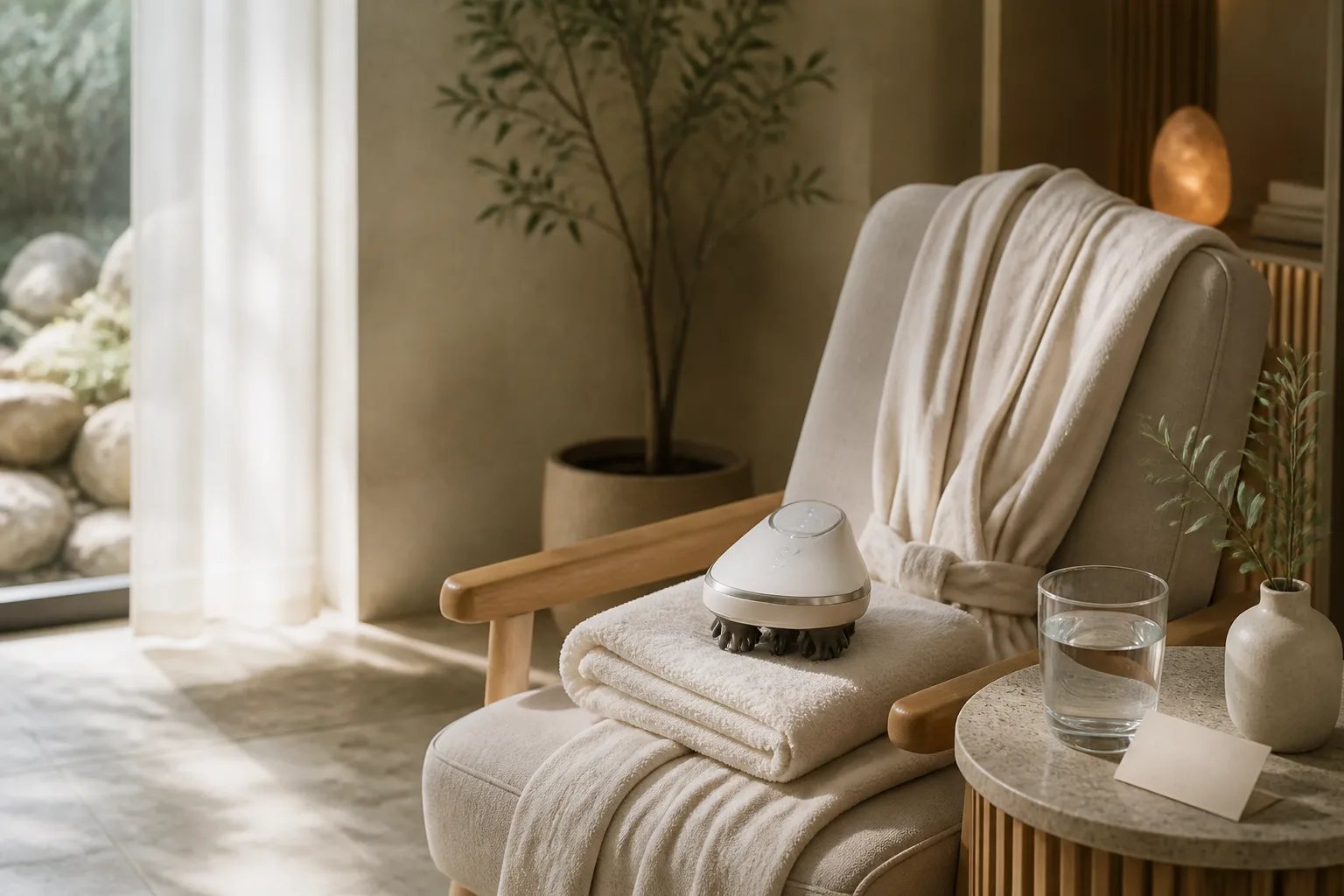 Thoughtful electric scalp treatment planning at Spa Chevy Chase