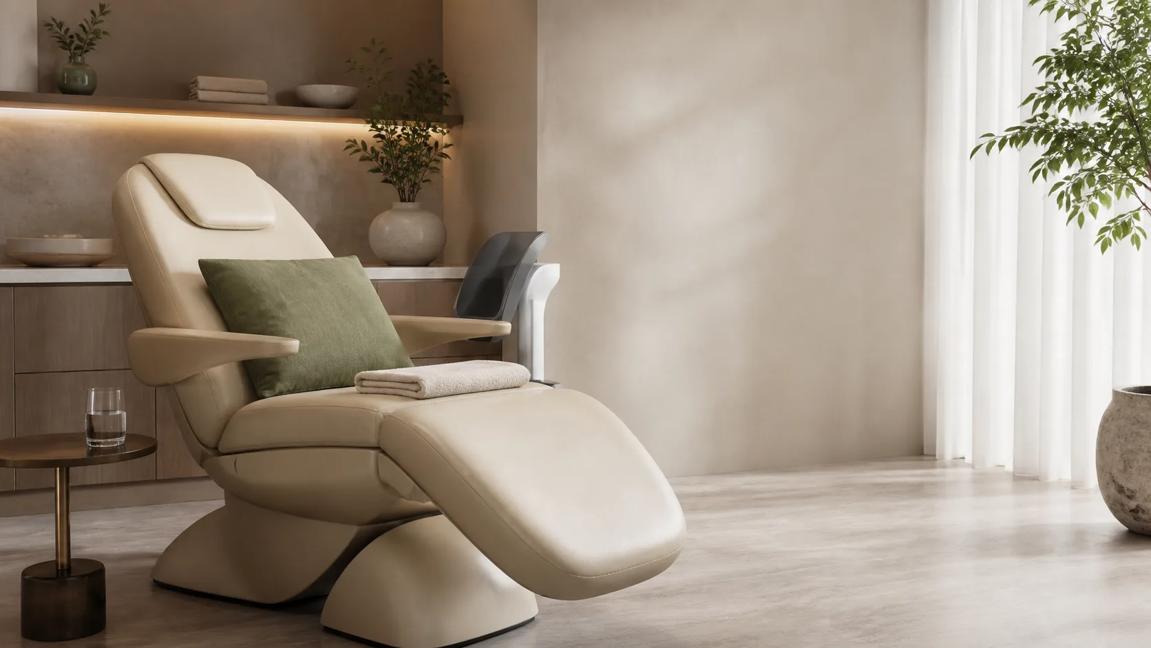 Ems Chair treatment setting at Spa Chevy Chase