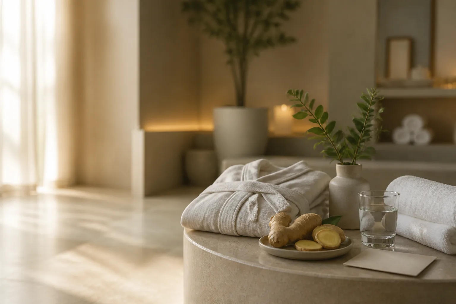 Thoughtful ginger oil planning at Spa Chevy Chase
