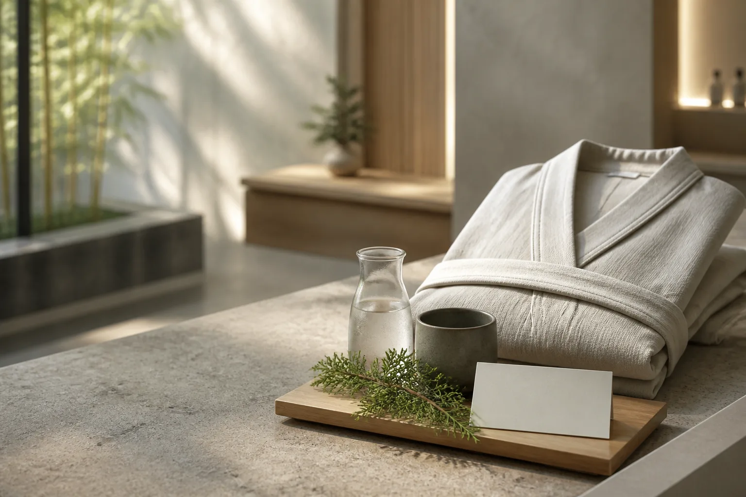 Thoughtful japanese cypress planning at Spa Chevy Chase