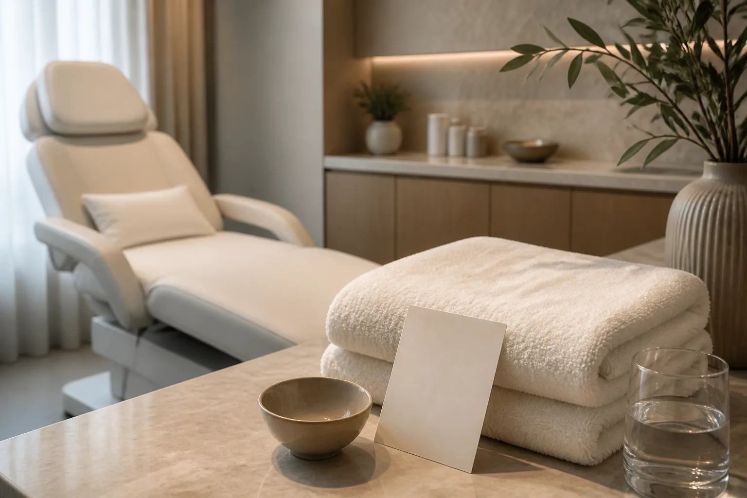 Large-Area Laser Hair Removal service setting at Spa Chevy Chase