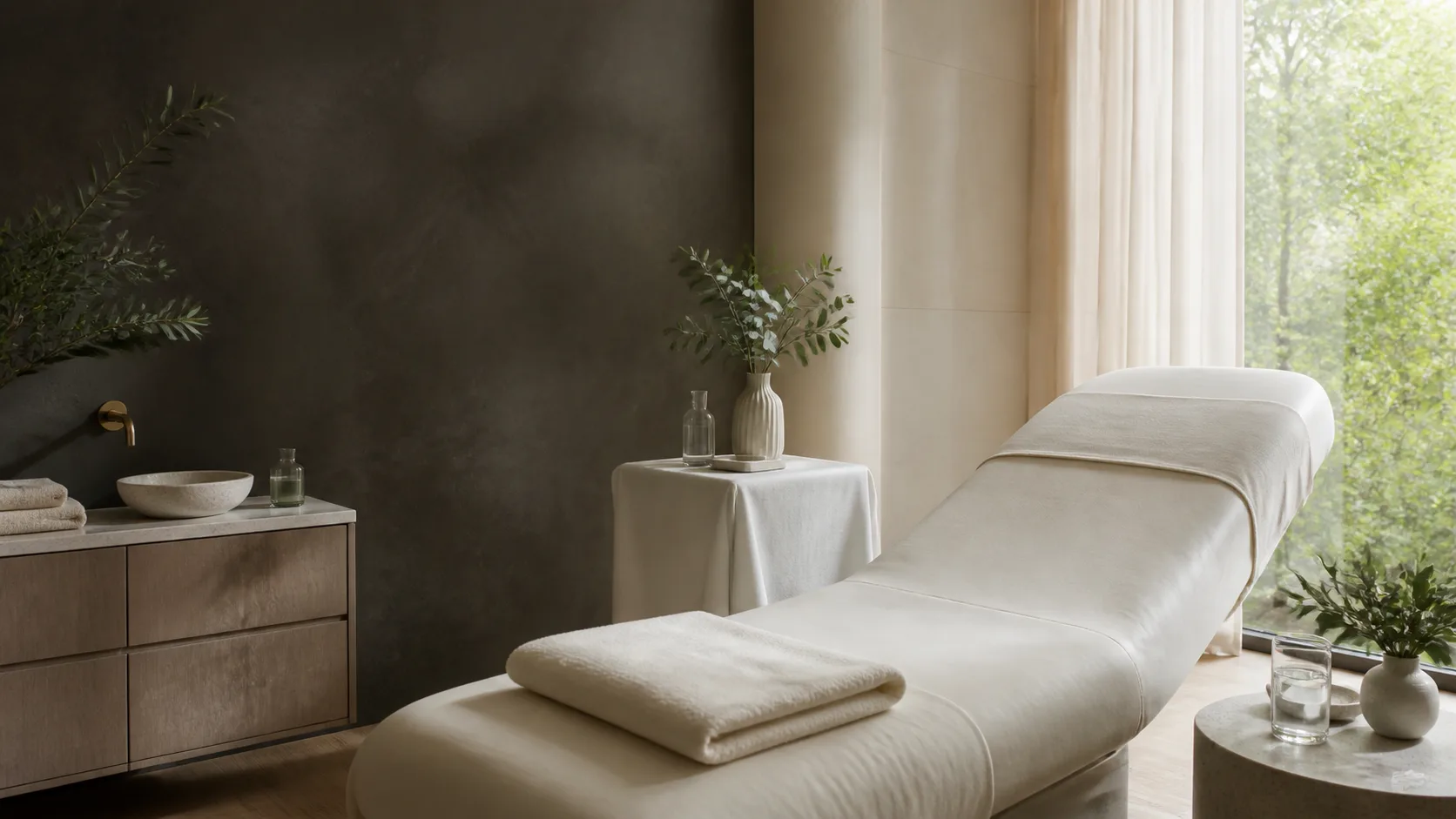 Laser hair large area removal treatment setting at Spa Chevy Chase