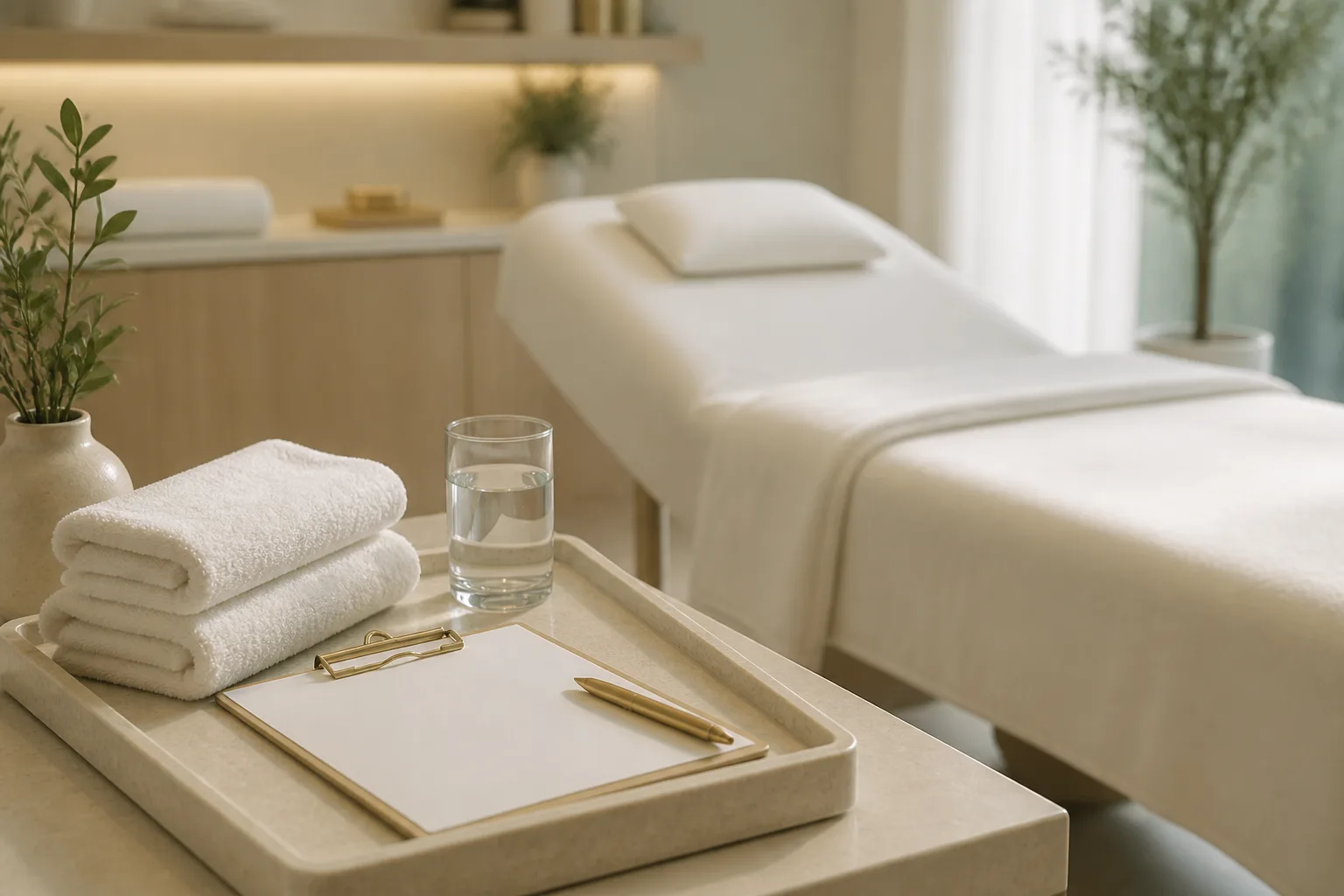 Laser hair large area removal service setting at Spa Chevy Chase