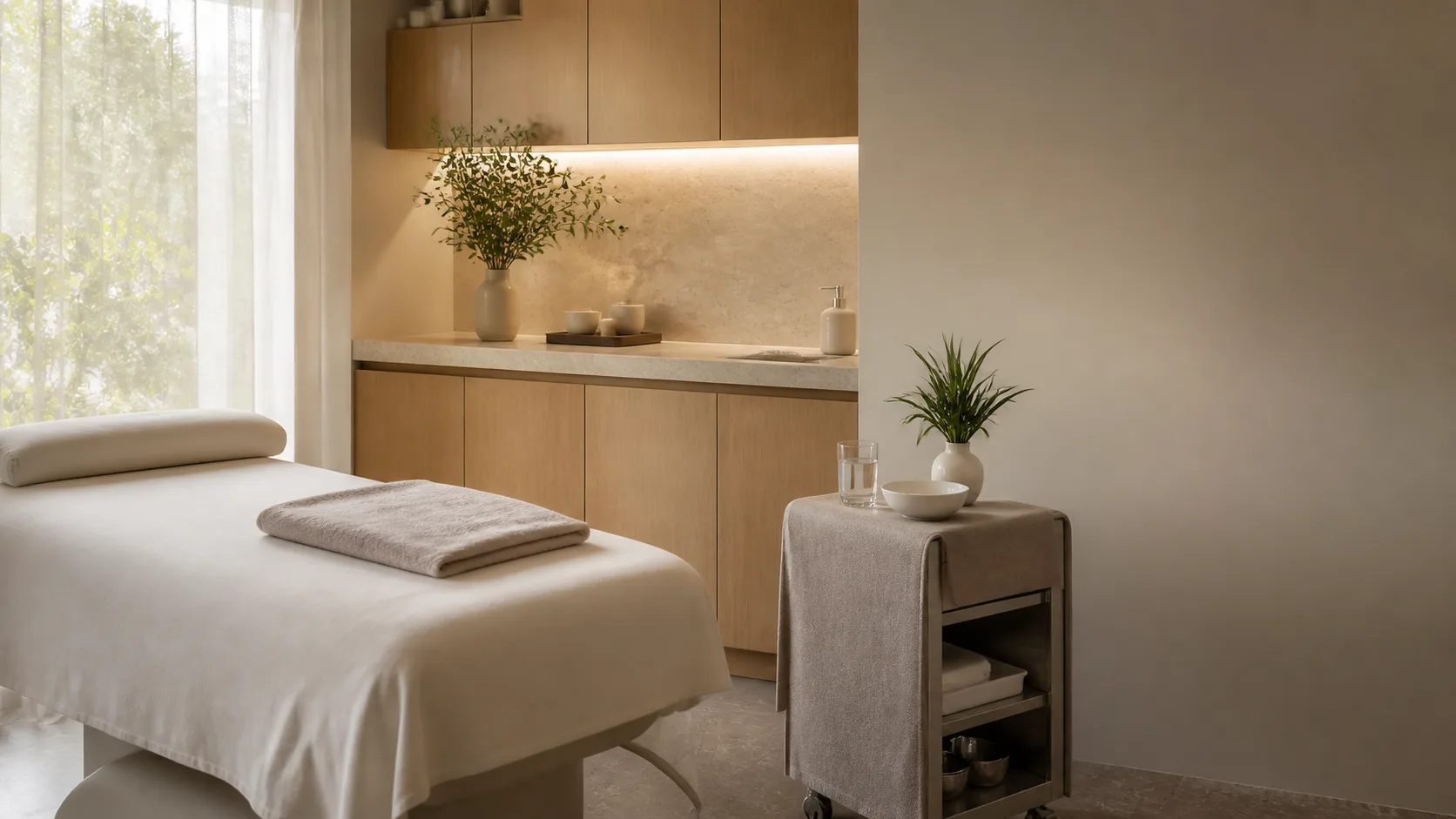 Laser hair Mid area removal treatment setting at Spa Chevy Chase