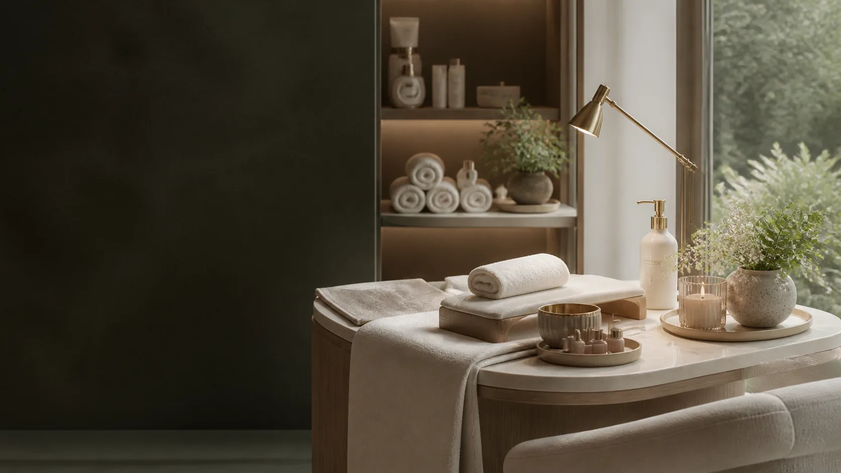 Luxury Hands treatment treatment setting at Spa Chevy Chase