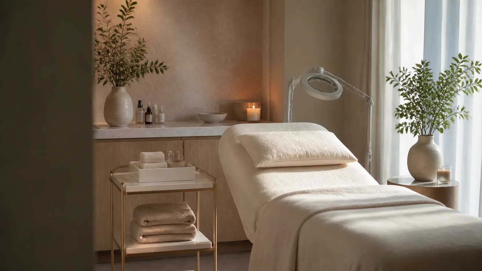 Milia Removal treatment setting at Spa Chevy Chase