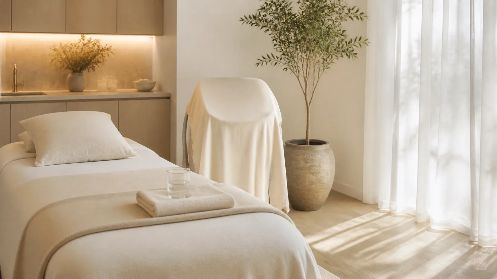 NIR Skin Rejuvenation treatment setting at Spa Chevy Chase