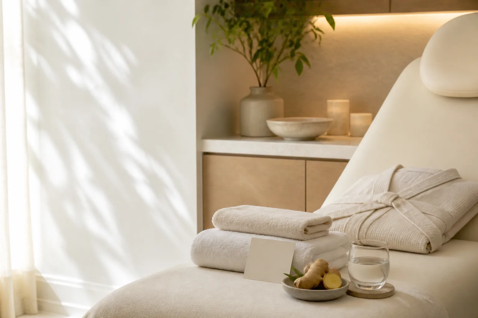 Thoughtful organic ginger body treatment planning at Spa Chevy Chase
