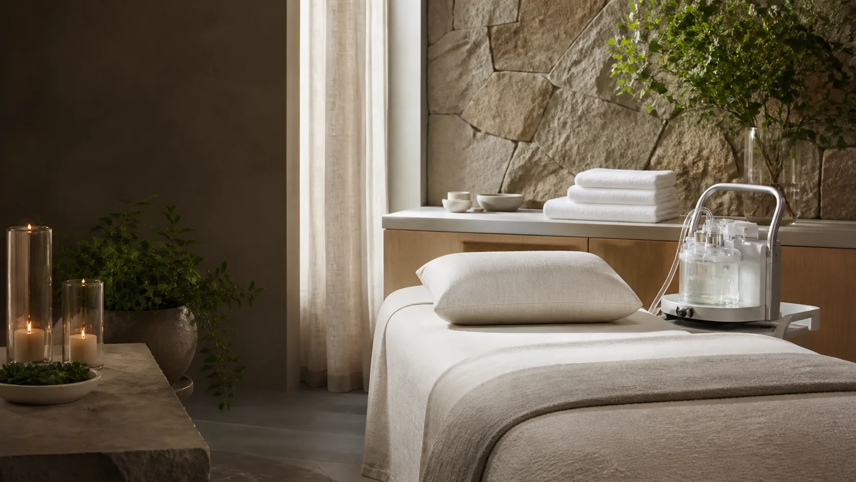 oxygen add treatment setting at Spa Chevy Chase
