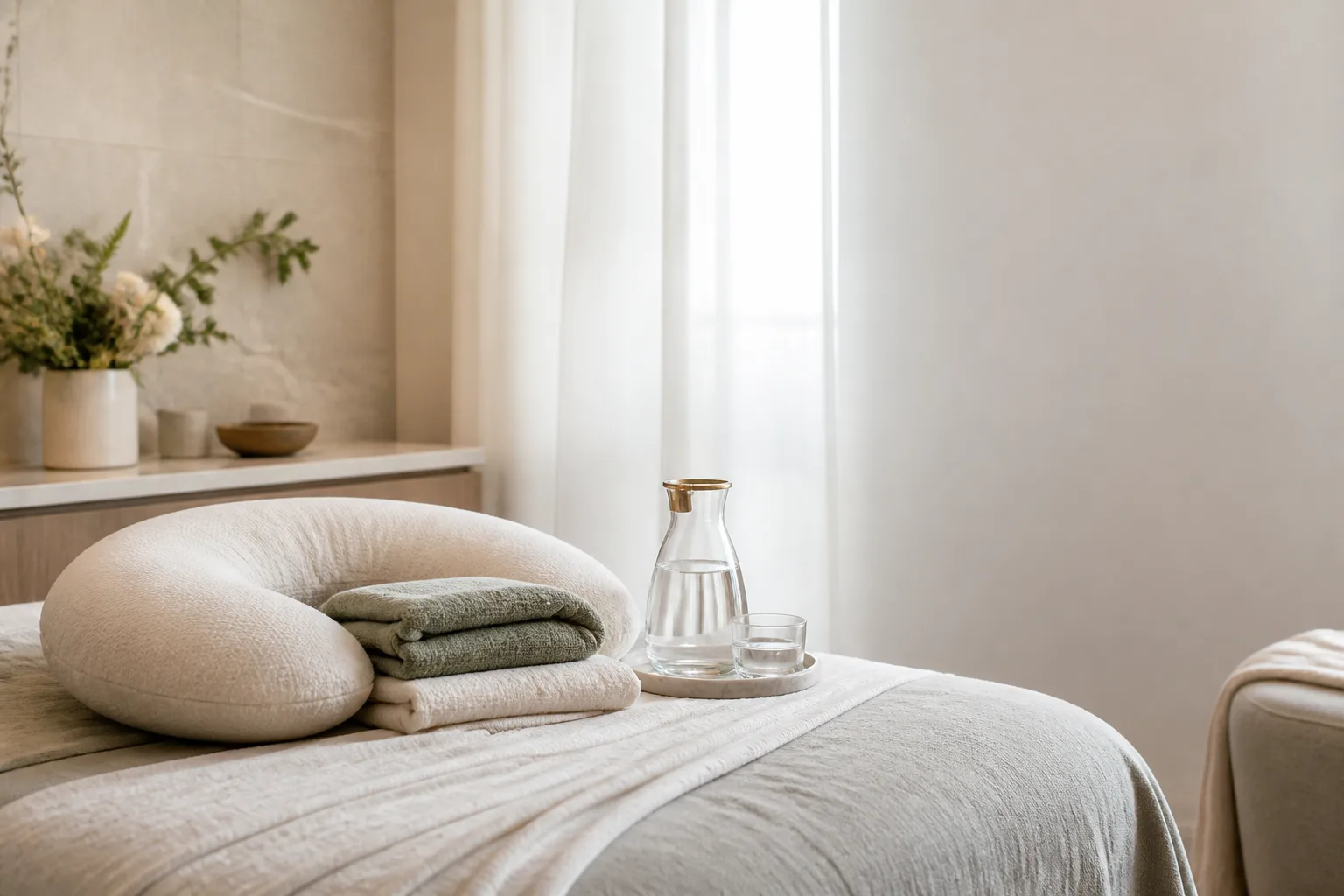 Postpartum treatment service setting at Spa Chevy Chase