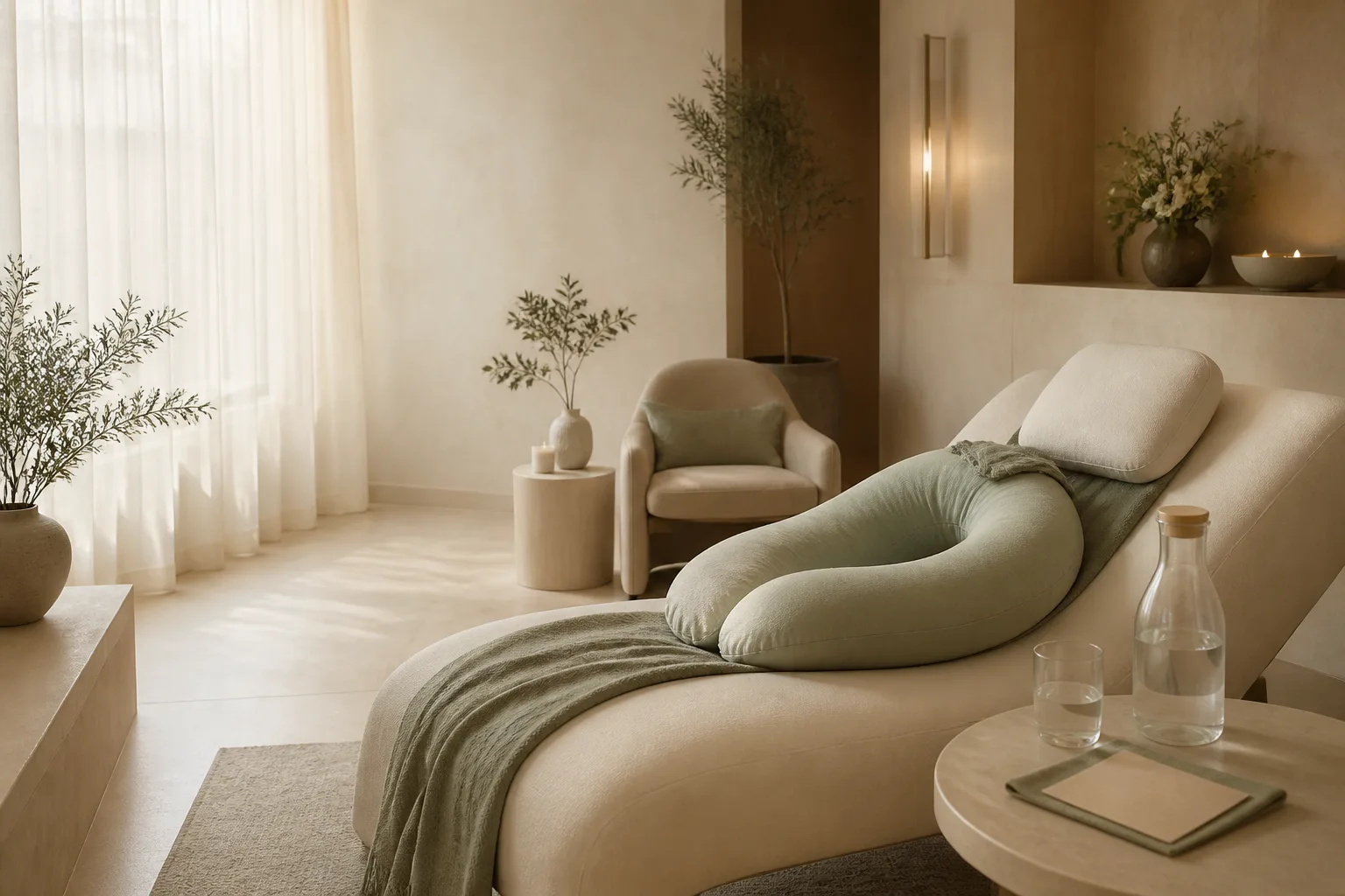 Thoughtful prenatal massage planning at Spa Chevy Chase