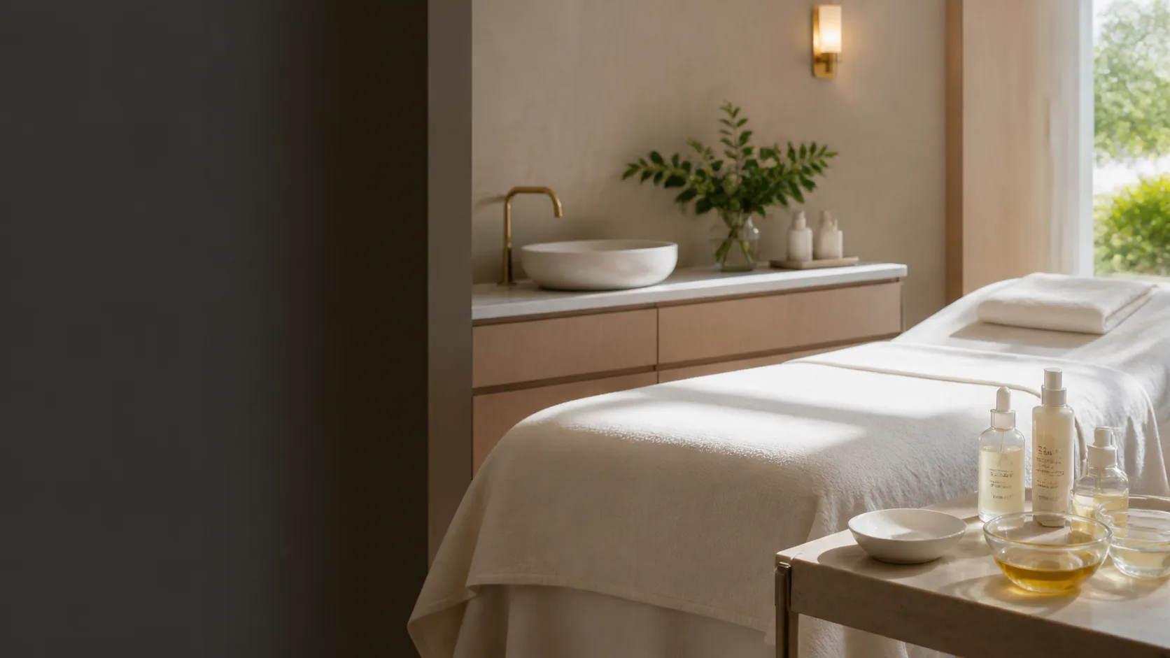 Skin VC treatment setting at Spa Chevy Chase