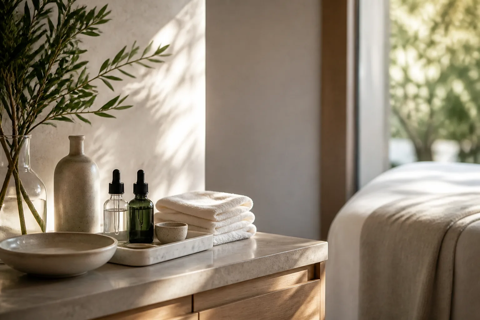 SkinCeuticals CLEAR facial service setting at Spa Chevy Chase