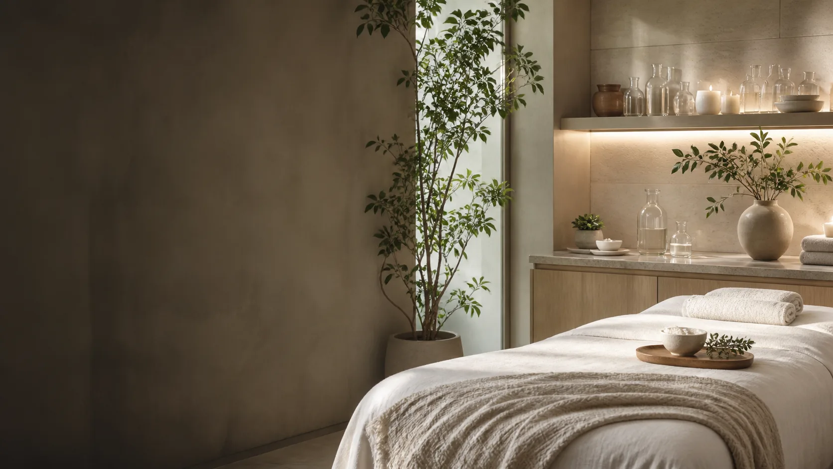 SkinCeuticals NOURISH AND HYDRATE treatment setting at Spa Chevy Chase