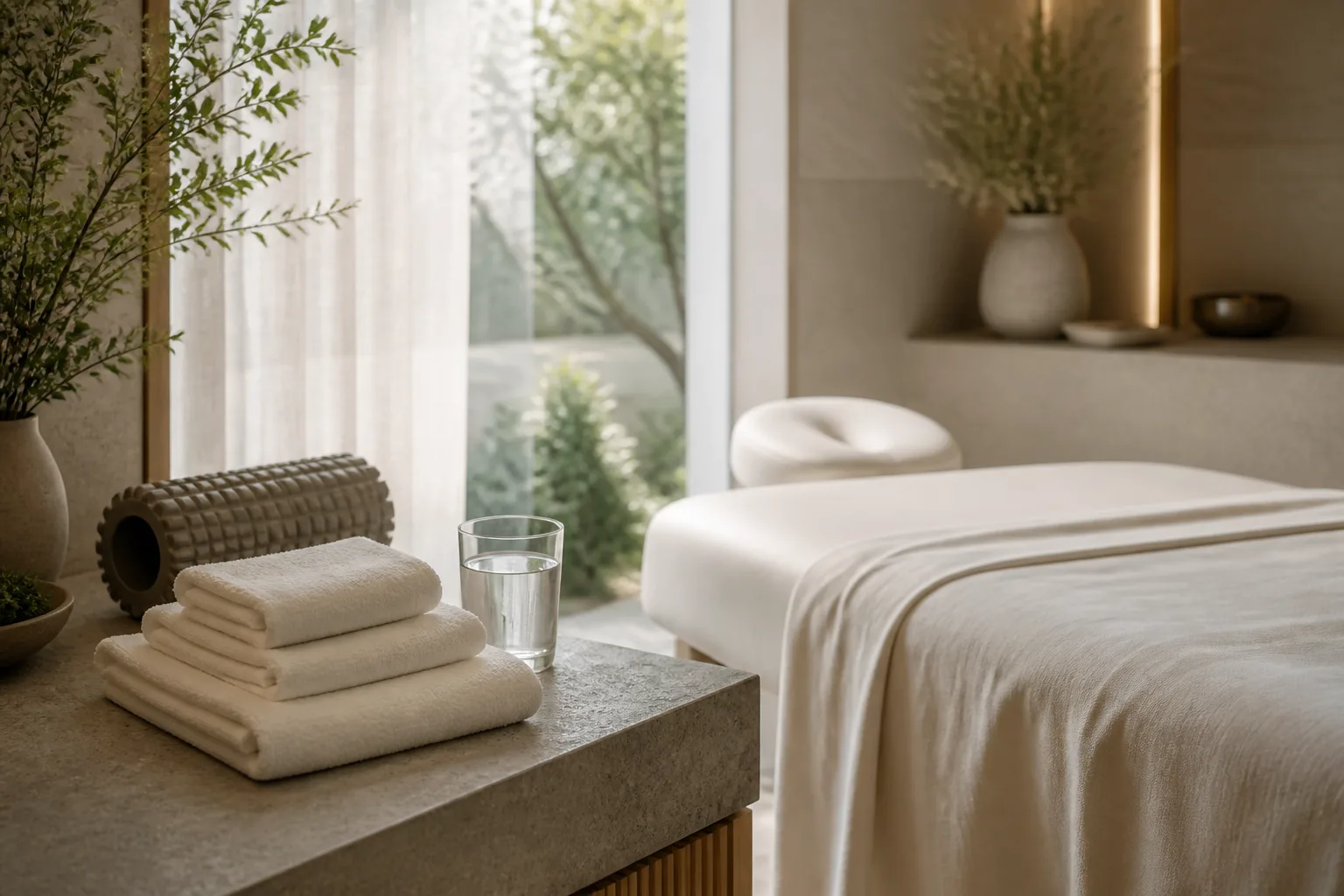 Sports Massage service setting at Spa Chevy Chase