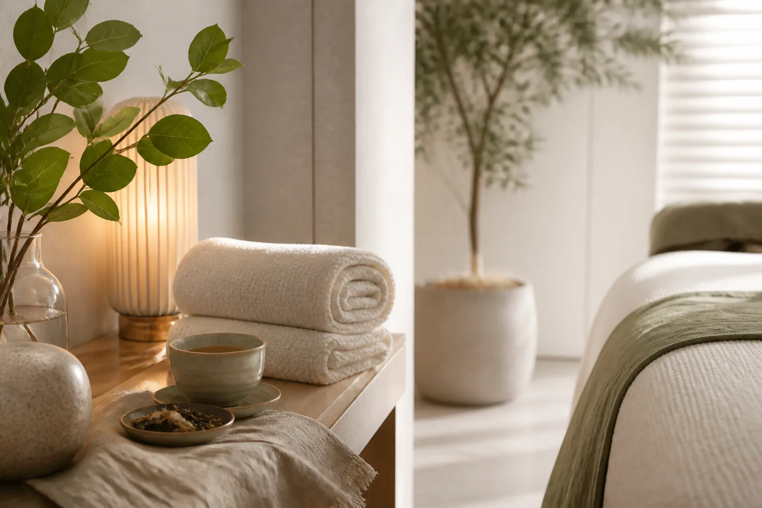 Stress Retreat service setting at Spa Chevy Chase
