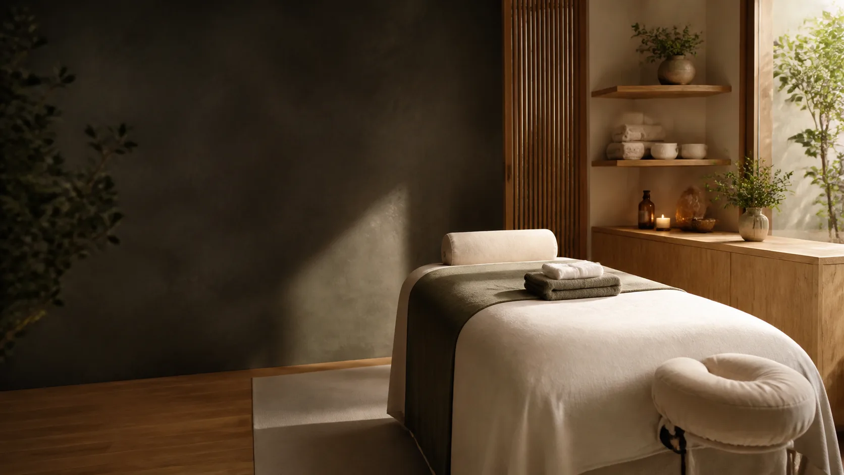 Target Therapeutic massage treatment setting at Spa Chevy Chase