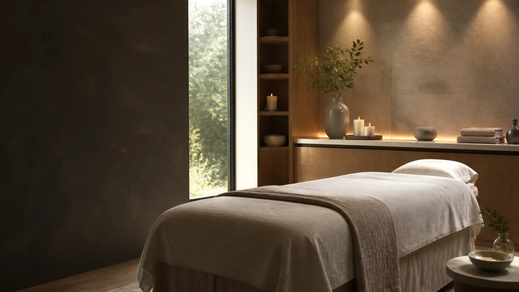 Therapeutic massage treatment setting at Spa Chevy Chase