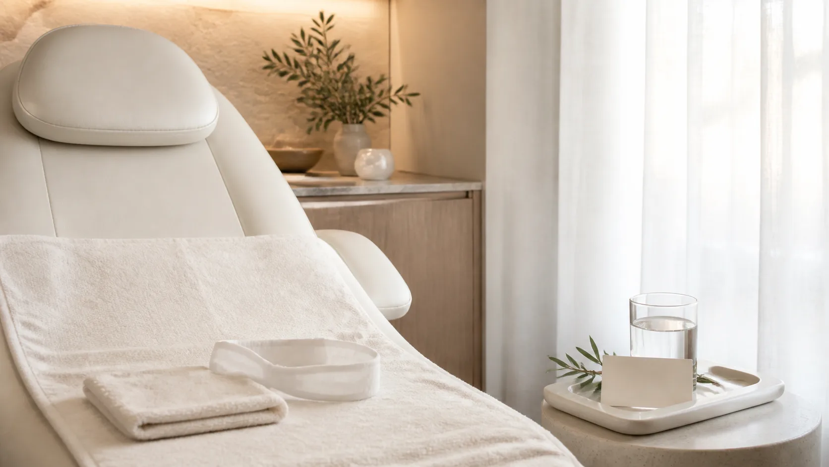Underarm Wax treatment setting at Spa Chevy Chase