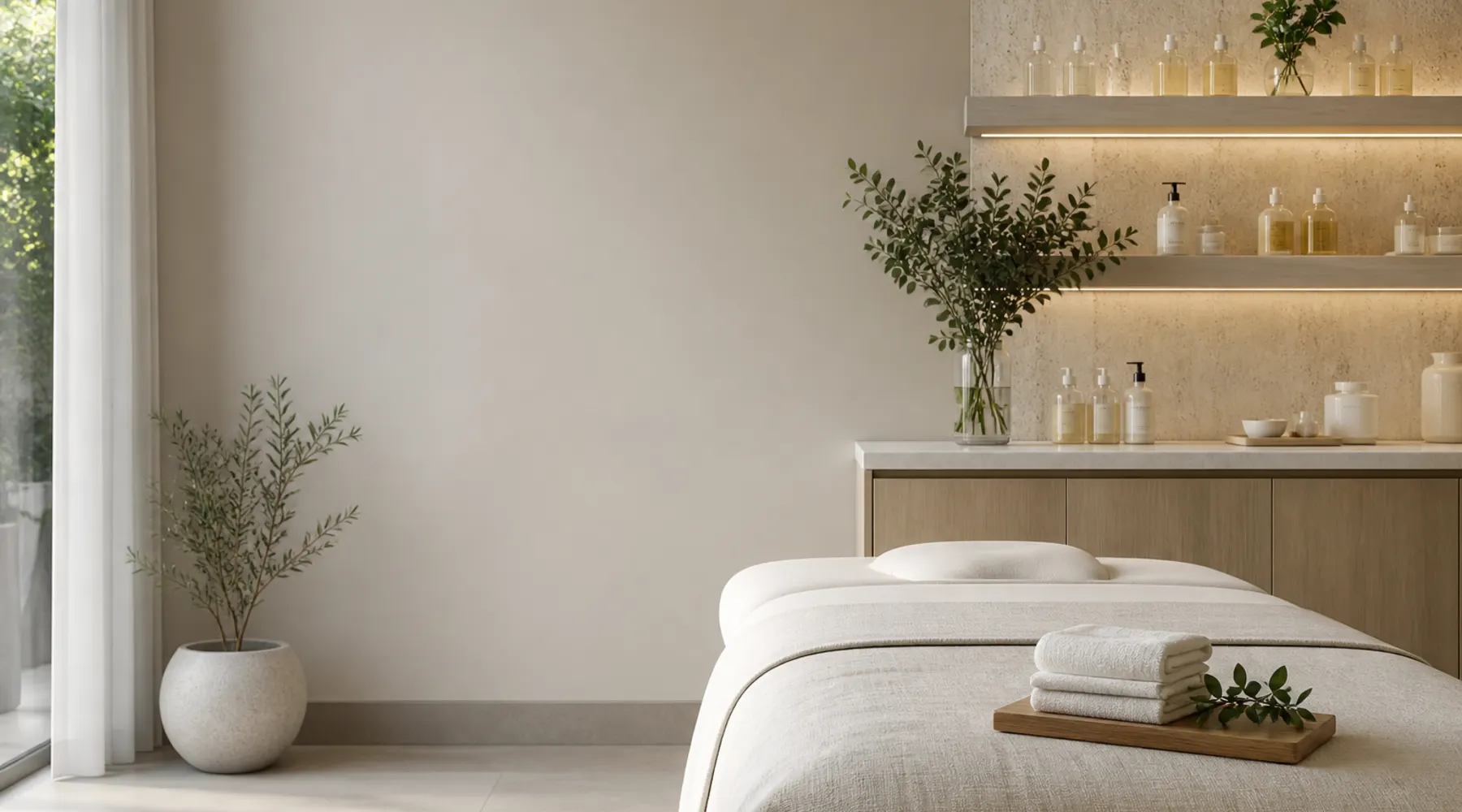 Professional skin care treatment room in Chevy Chase, Maryland