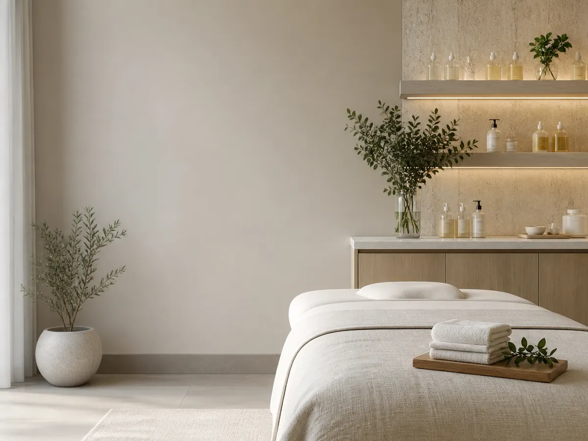 Calm skin care treatment setting at Spa Chevy Chase in Chevy Chase, MD