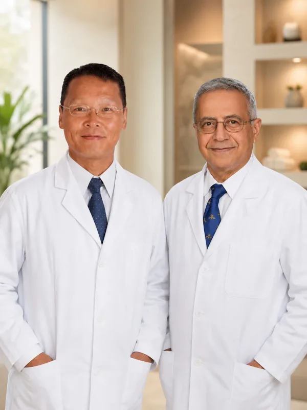 Dr. Jinhu Jin Tang and Dr. Ranjit Cheriyan, Spa Chevy Chase care team