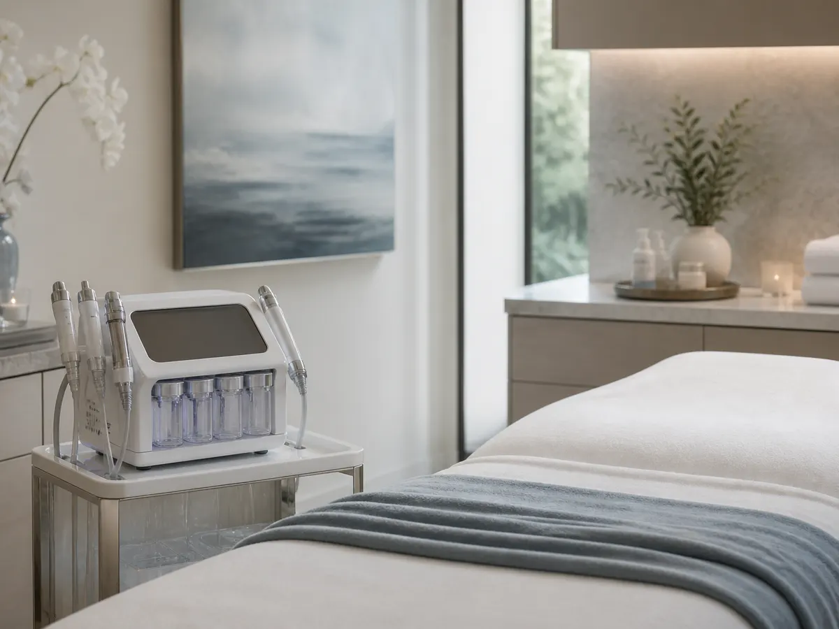 Microdermabrasion skincare consultation setting at Spa Chevy Chase in Chevy Chase, MD