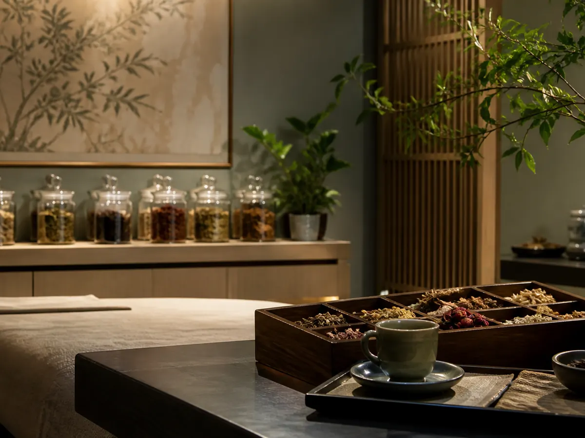 Personalized moxibustion warming therapy at Spa Chevy Chase in Chevy Chase, MD