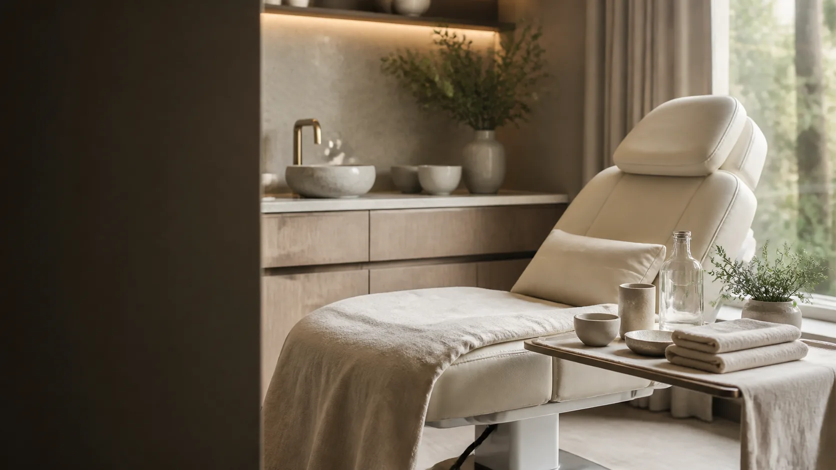 Spa Chevy Chase 的半永久定妆清除理疗环境
